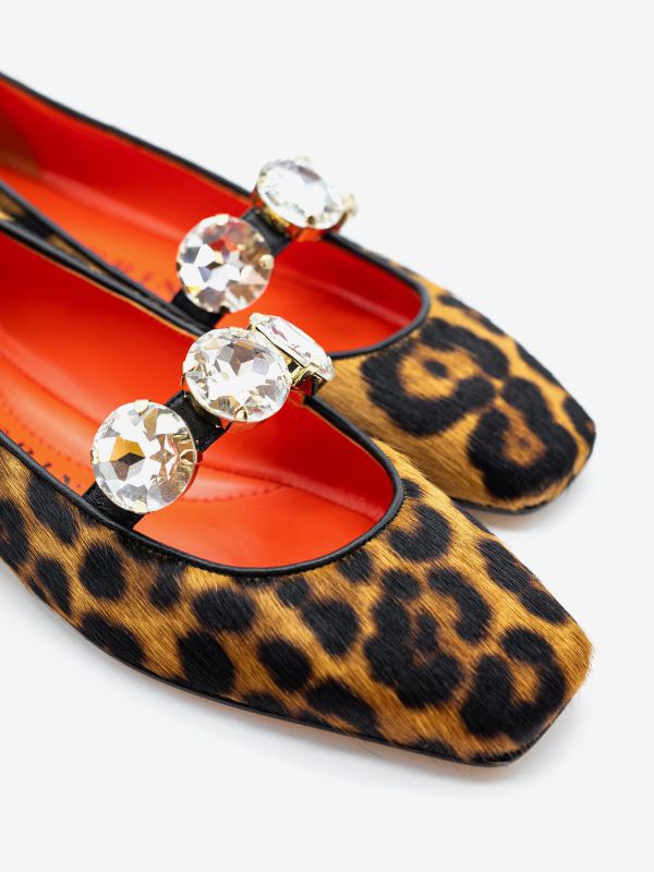 PROSPERINE Ballerina tc 10 cavallino maculato + strass PROSPERINE Ballerina tc 10 cavallino maculato + strass
