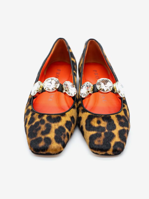 PROSPERINE Ballerina tc 10 cavallino maculato + strass PROSPERINE Ballerina tc 10 cavallino maculato + strass