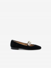 PROSPERINE Ballerina tc 10 velluto + strass Nero