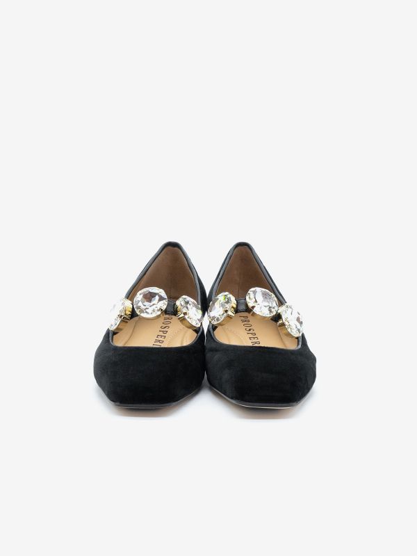 PROSPERINE Ballerina tc 10 velluto + strass Nero PROSPERINE Ballerina tc 10 velluto + strass Nero