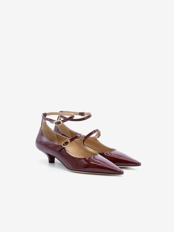 PROSPERINE Decollete tc 30 2 cinturini vernice Bordeaux PROSPERINE Decollete tc 30 2 cinturini vernice Bordeaux