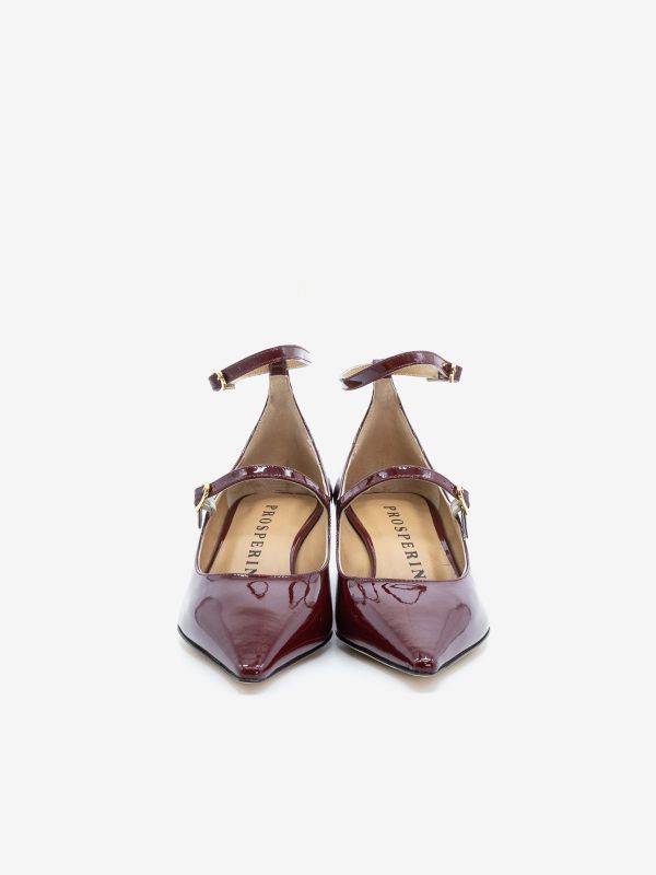 PROSPERINE Decollete tc 30 2 cinturini vernice Bordeaux PROSPERINE Decollete tc 30 2 cinturini vernice Bordeaux