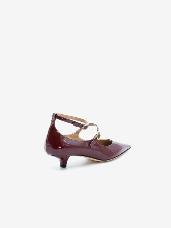 PROSPERINE Decollete tc 30 2 cinturini vernice Bordeaux PROSPERINE Decollete tc 30 2 cinturini vernice Bordeaux