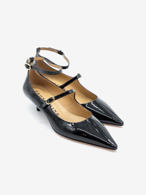 PROSPERINE Decollete tc 30 2 cinturini vernice Nero PROSPERINE Decollete tc 30 2 cinturini vernice Nero