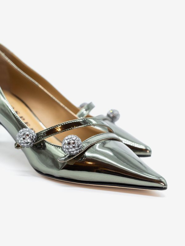 PROSPERINE Decollete tc 50 specchio acciaio + accessorio PROSPERINE Decollete tc 50 specchio acciaio + accessorio