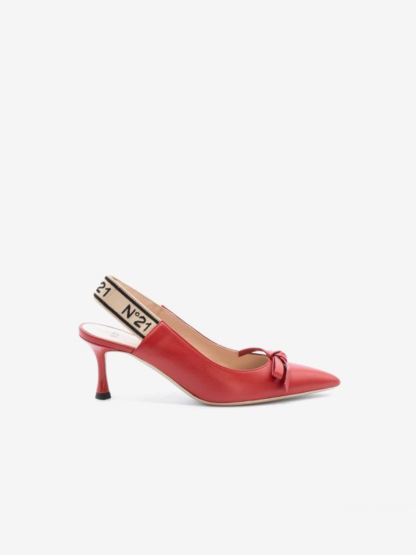 N°21 Slingback pelle tc 5 Rosso N°21 Slingback pelle tc 5 Rosso