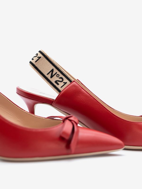 N°21 Slingback pelle tc 5 Rosso N°21 Slingback pelle tc 5 Rosso