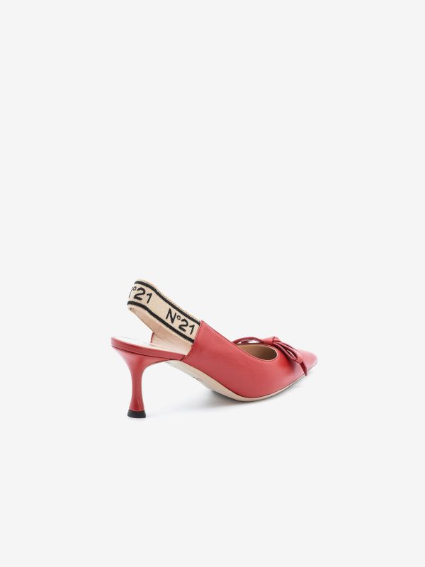 N°21 Slingback pelle tc 5 Rosso N°21 Slingback pelle tc 5 Rosso