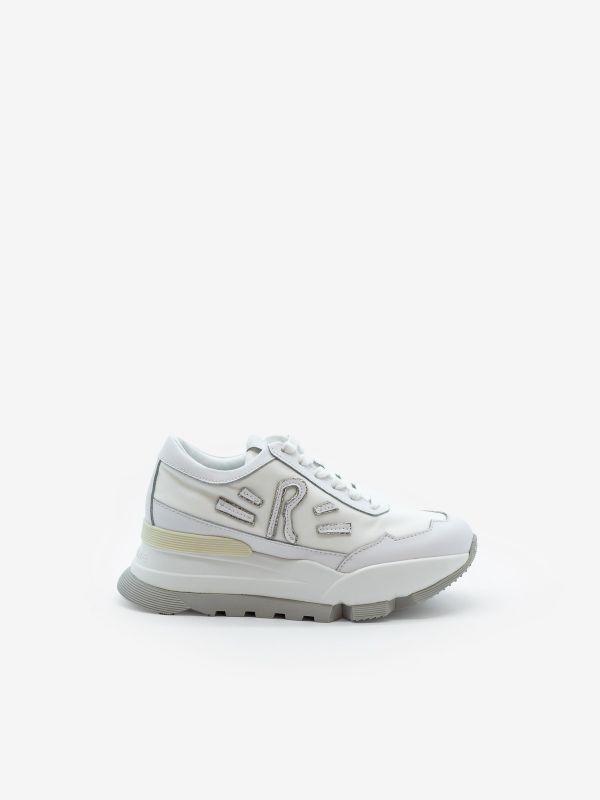 RUCOLINE Sneakers bianca/argento tc 7 cm Bianco RUCOLINE Sneakers bianca/argento tc 7 cm Bianco