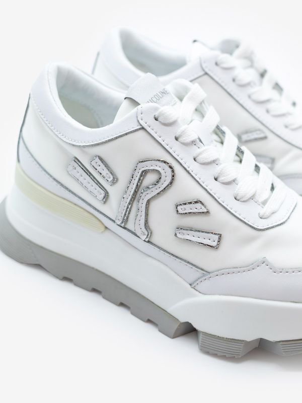 RUCOLINE Sneakers bianca/argento tc 7 cm Bianco RUCOLINE Sneakers bianca/argento tc 7 cm Bianco