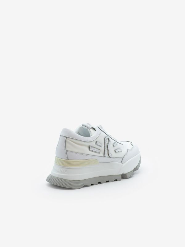 RUCOLINE Sneakers bianca/argento tc 7 cm Bianco RUCOLINE Sneakers bianca/argento tc 7 cm Bianco