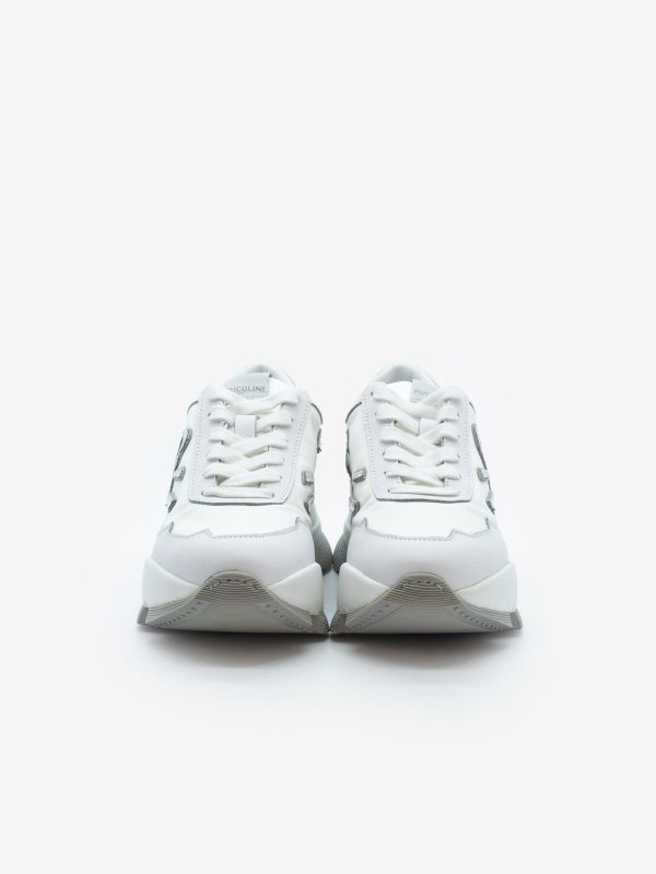 RUCOLINE Sneakers bianca/argento tc 7 cm Bianco RUCOLINE Sneakers bianca/argento tc 7 cm Bianco