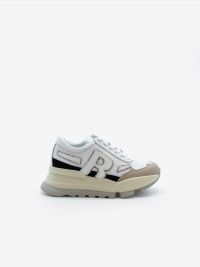 RUCOLINE Sneakers bianca/beige/argento tc 7 cm Bianco RUCOLINE Sneakers bianca/beige/argento tc 7 cm Bianco
