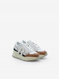 RUCOLINE Sneakers bianca/cuoio tc 5 cm Bianco RUCOLINE Sneakers bianca/cuoio tc 5 cm Bianco