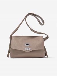 ZANELLATO Postina small con tracolla a nastro Fango