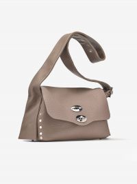 ZANELLATO Postina small con tracolla a nastro Fango