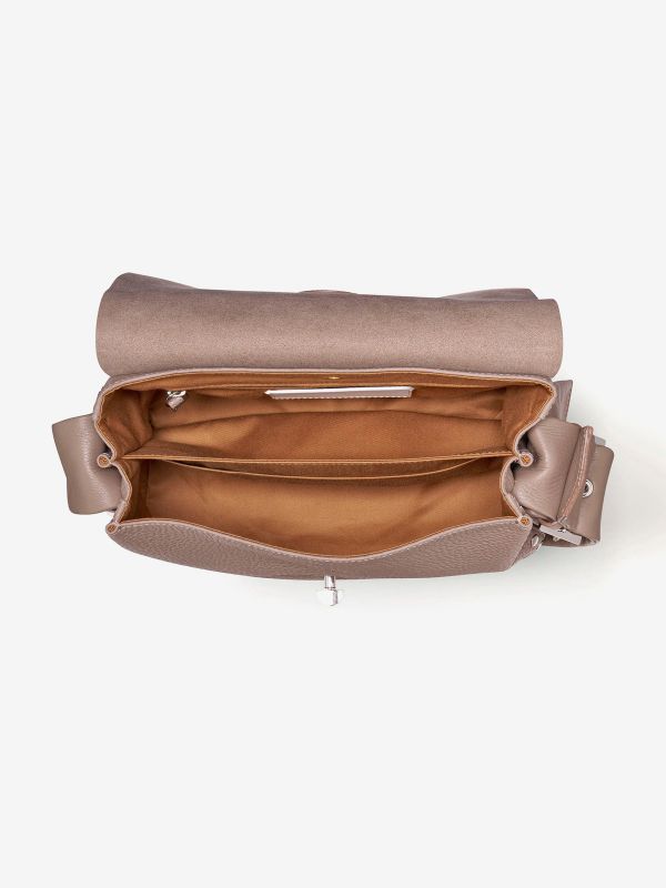 ZANELLATO Postina small con tracolla a nastro Fango