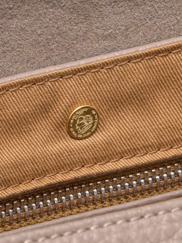 ZANELLATO Postina small con tracolla a nastro Fango