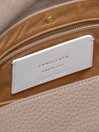 ZANELLATO Postina small con tracolla a nastro Fango