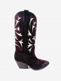 STRATEGIA Camperos alto con riporti bianchi Bordeaux