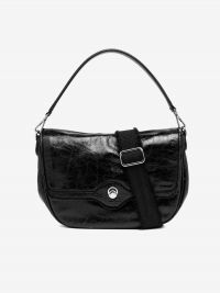 GIANNI CHIARINI Mabel:borsa a spalla media pelle + tracolla Nero