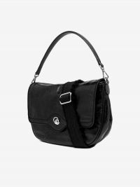 GIANNI CHIARINI Mabel:borsa a spalla media pelle + tracolla Nero