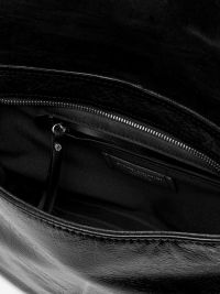 GIANNI CHIARINI Mabel:borsa a spalla media pelle + tracolla Nero