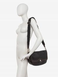 GIANNI CHIARINI Mabel:borsa a spalla media pelle + tracolla Nero