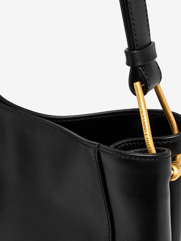 GIANNI CHIARINI Ella: borsa un manico pelle liscia Nero