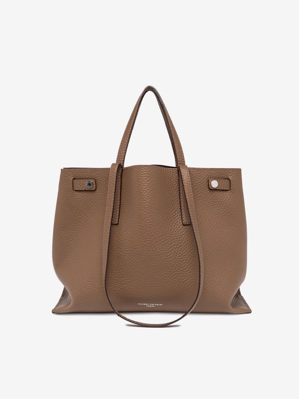 GIANNI CHIARINI Altea: borsa grande due manici pelle Marrone