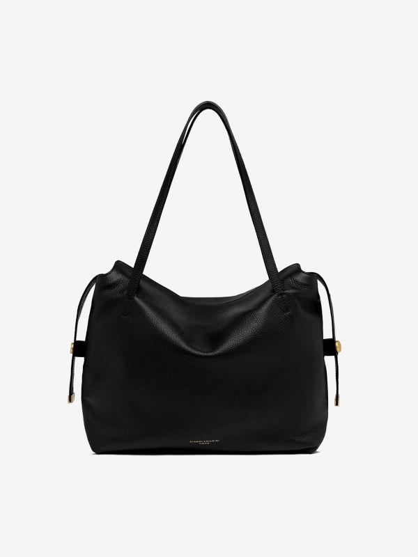 GIANNI CHIARINI Oriana: borsa grande due manici pelle Nero