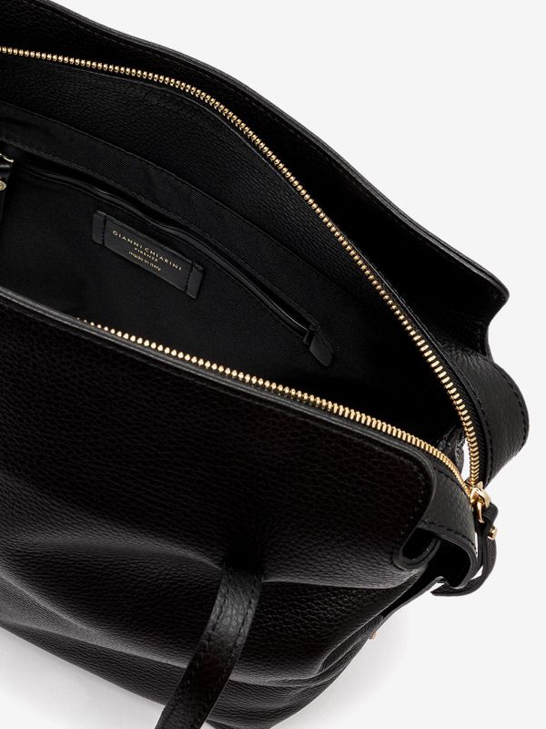 GIANNI CHIARINI Oriana: borsa grande due manici pelle Nero