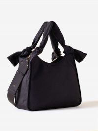 BORBONESE Borsa grande a tracolla tessuto Nero