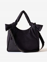 BORBONESE Borsa grande a tracolla tessuto Nero