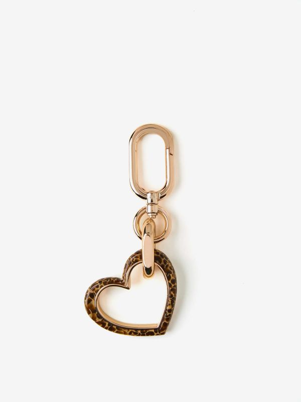 BORBONESE Portachiavi cuore tartarugato 