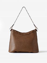 BORBONESE Borsa a spalla graffiti classico con borchie 