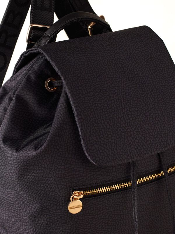 BORBONESE Zaino tessuto Nero