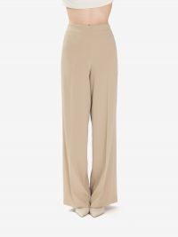 P.A.R.O.S.H. Pantalone cady palazzo con zip Sabbia