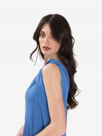 P.A.R.O.S.H. Abito corto smanicato cady Azzurro