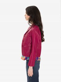 P.A.R.O.S.H. Giacca corta pelle Azzurro