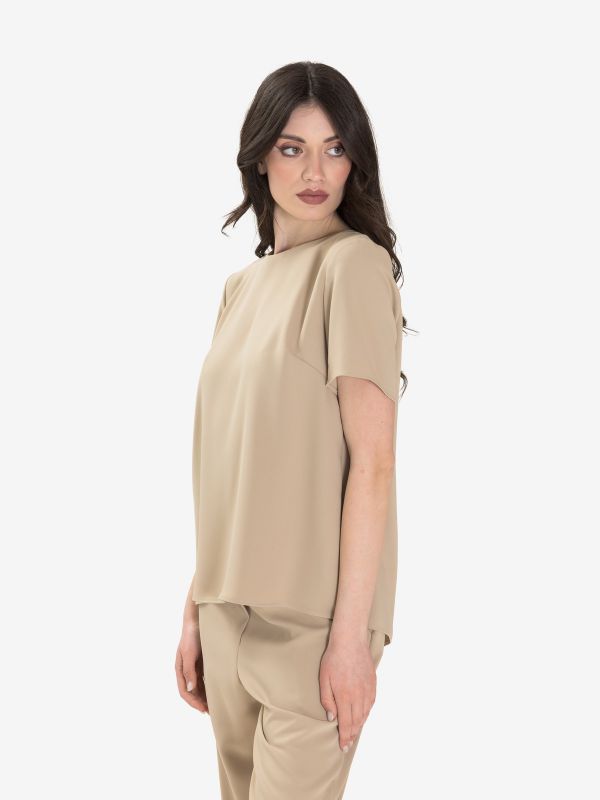 P.A.R.O.S.H. Blusa m/c cady Sabbia P.A.R.O.S.H. Blusa m/c cady Sabbia