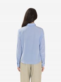 P.A.R.O.S.H. Camicia seta m/l con sciarpetta Celeste