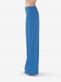 P.A.R.O.S.H. Pantalone cady palazzo con zip Azzurro