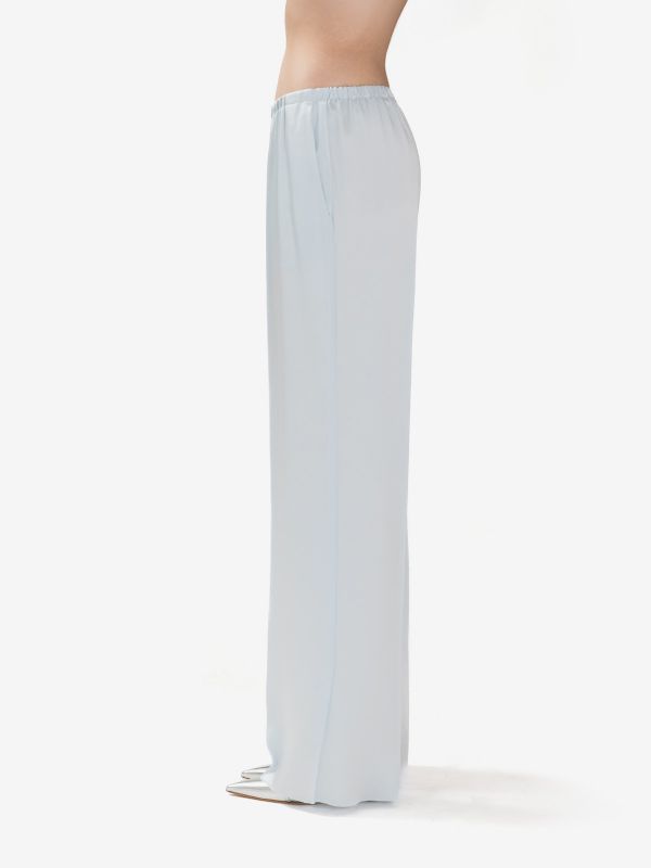 FORTE FORTE Pantalone palazzo cady Celeste polvere