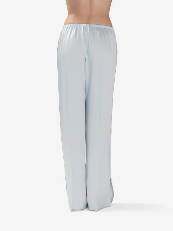 FORTE FORTE Pantalone palazzo cady Celeste polvere