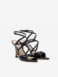 FRANCESCO SACCO Sandalo tc 9 cm multicinturini Nero