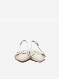 HALMANERA Ballerina slingback con fibbia Ghiaccio