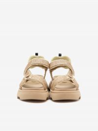 JEANNOT Sandalo basso fondo gomma raso + strass Sabbia