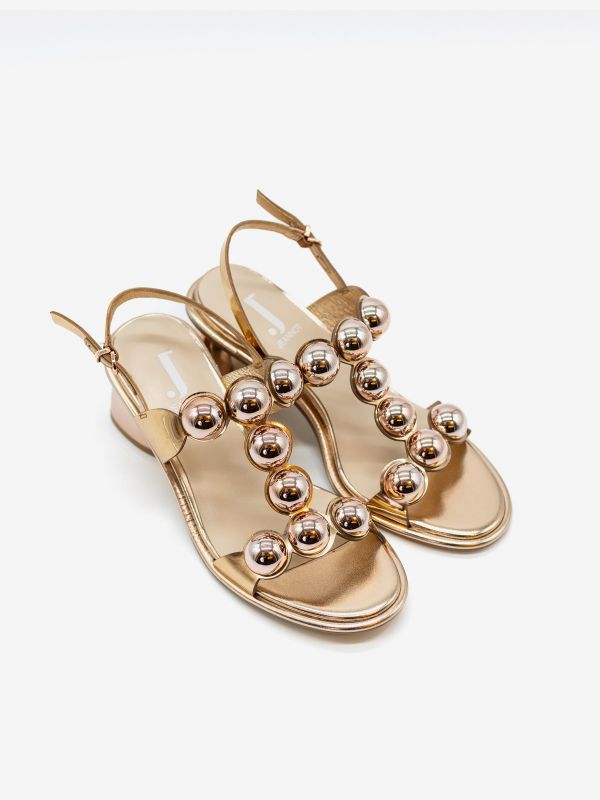 JEANNOT Sandalo tc 5 cm vernice con bulle Oro rosa JEANNOT Sandalo tc 5 cm vernice con bulle Oro rosa