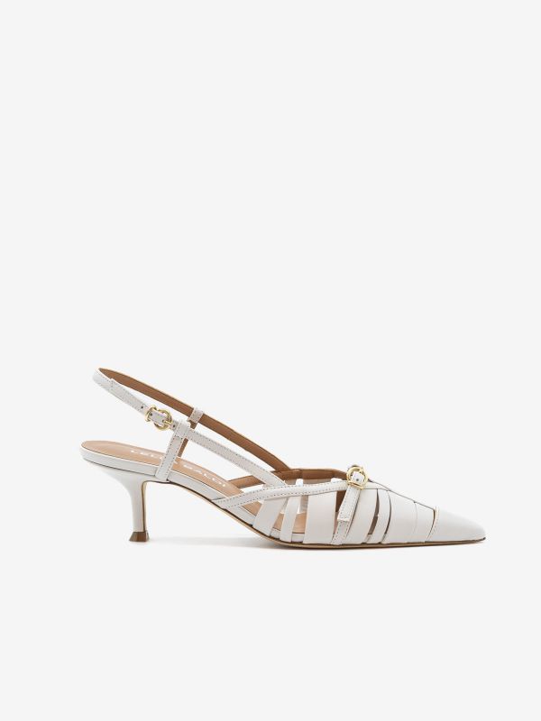 LELLA BALDI Chanel tc 5 cm pelle con fibbia Bianco LELLA BALDI Chanel tc 5 cm pelle con fibbia Bianco